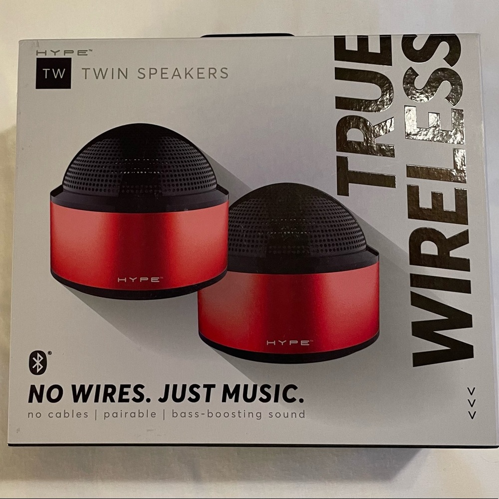 HYPE True Wireless Twin Speakers.